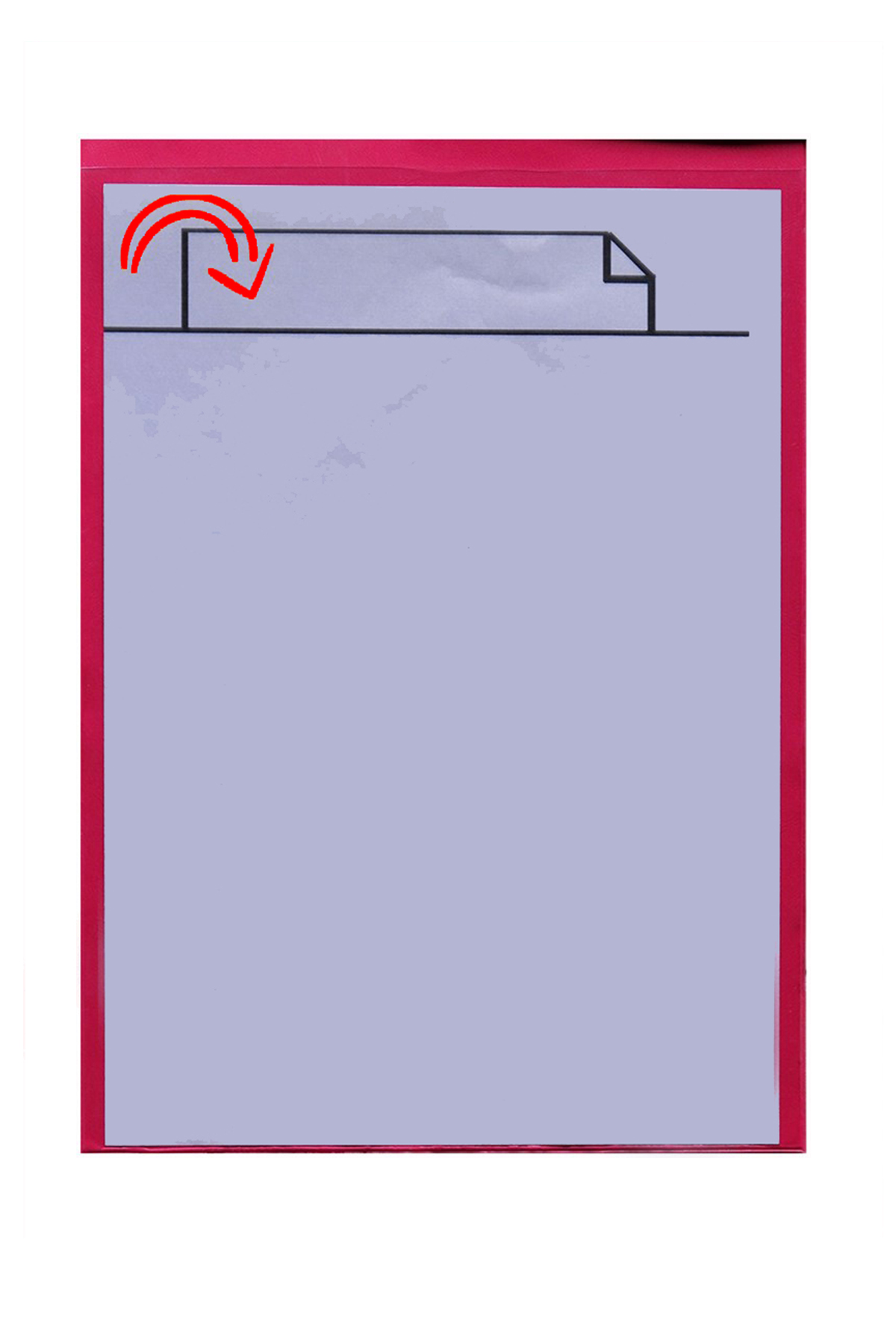 Arkası Yapışkanlı A5 Evrak Cebi Dikey