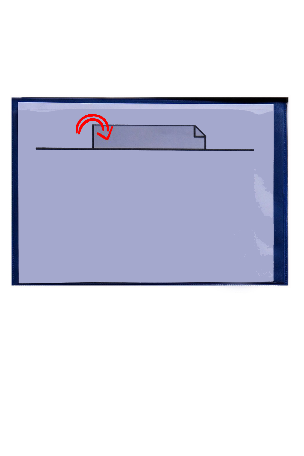 Arkası Yapışkanlı A5 Evrak Cebi Yatay
