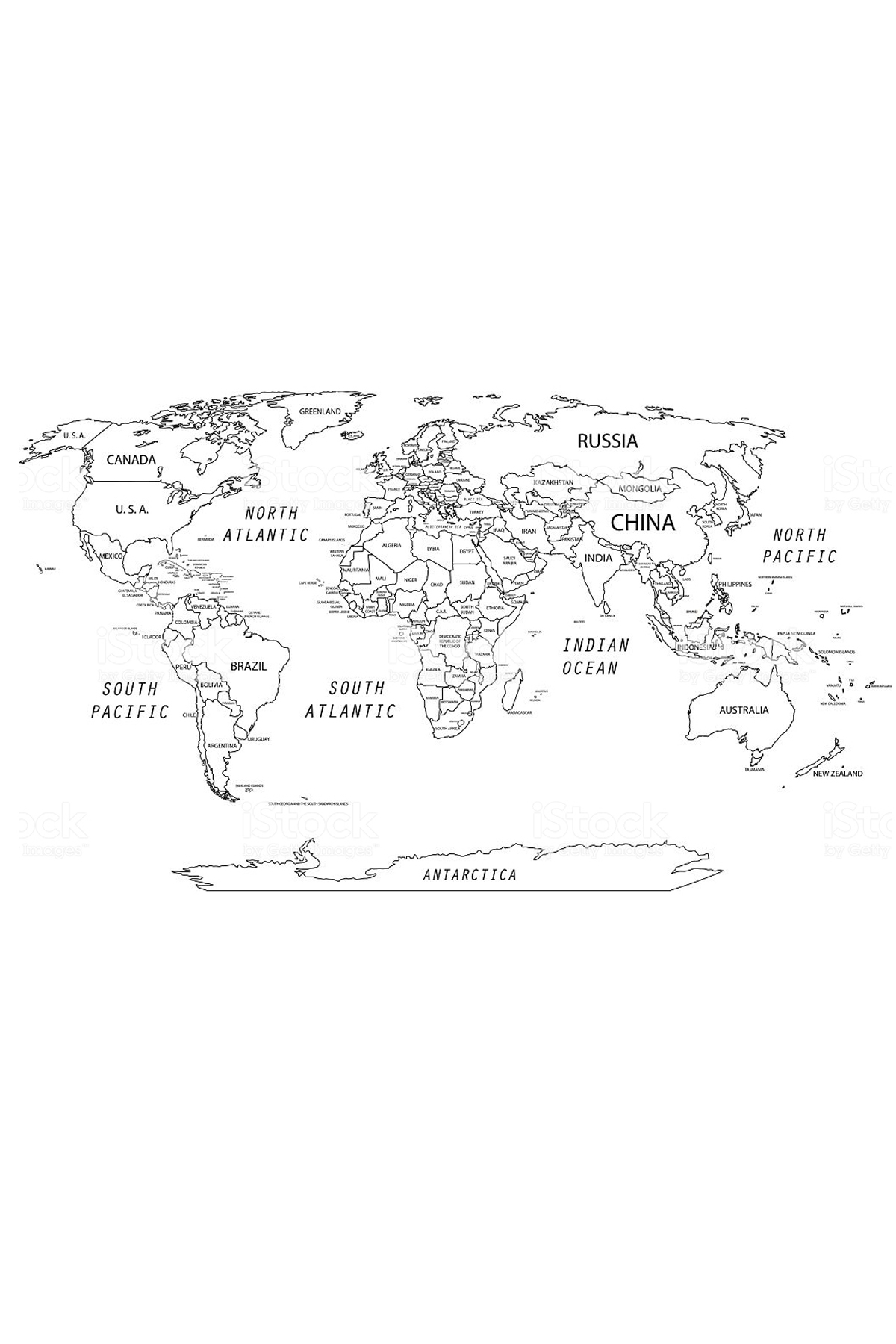 Manyetik Yapışkanlı Dünya Haritası Kağıt Tahta