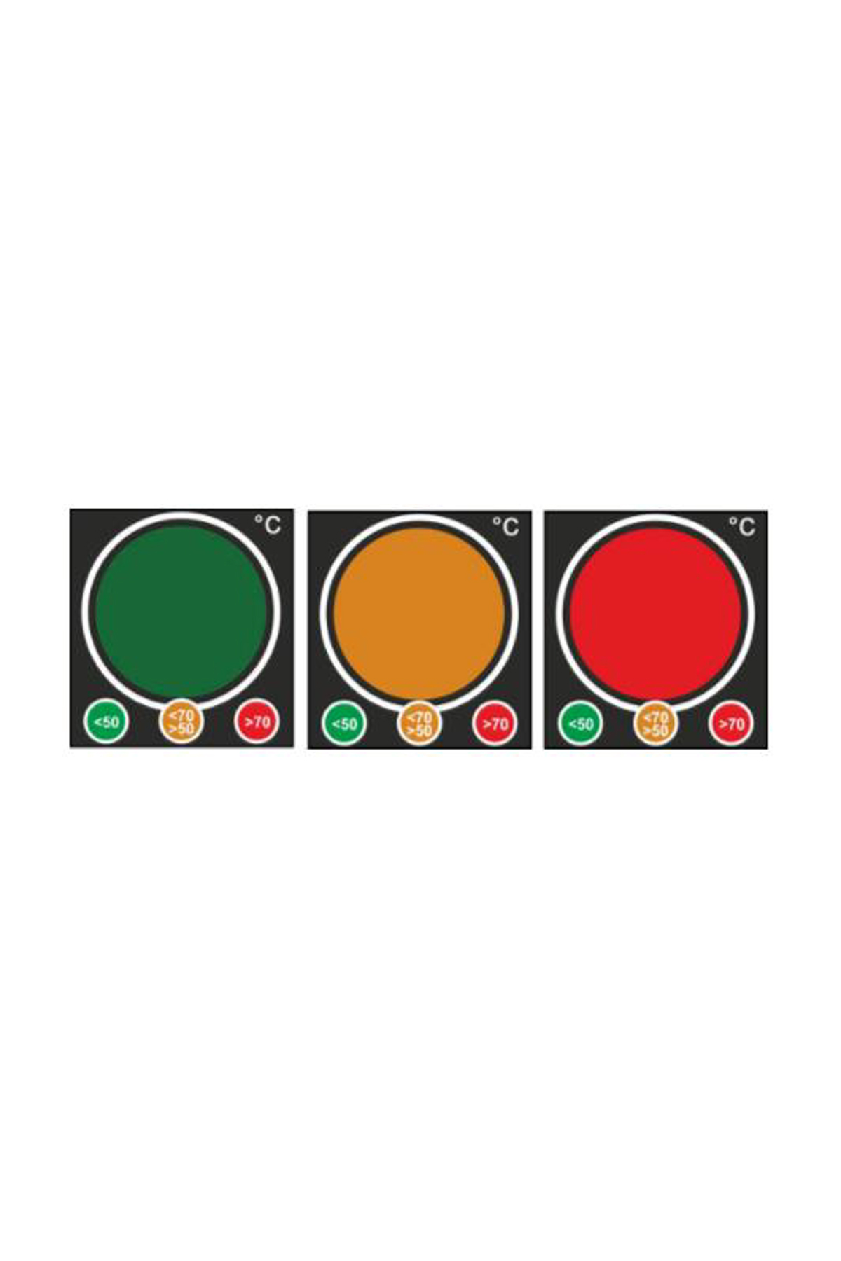 Geri Dönüşümlü Traffic Light Sıcaklık Etiketi